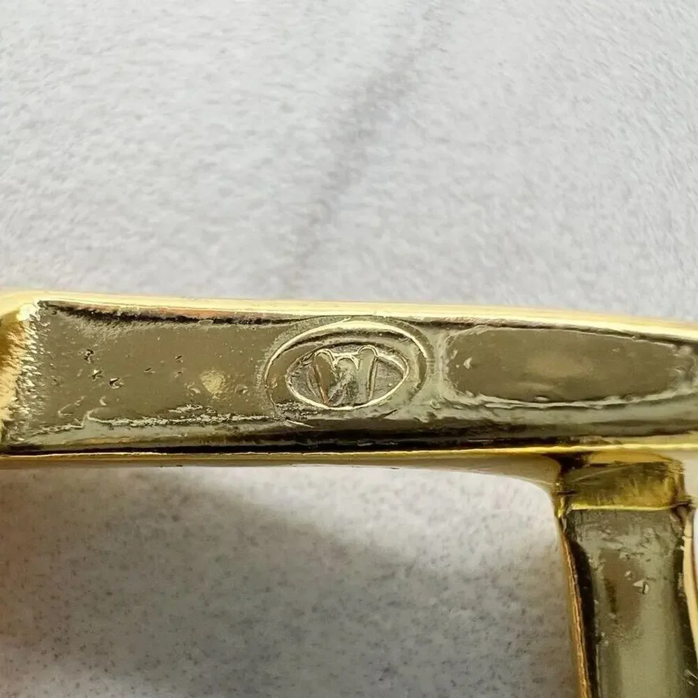 Vintage Gold Tone Simple Basic Belt Buckle for up to 1 Inch Belt
